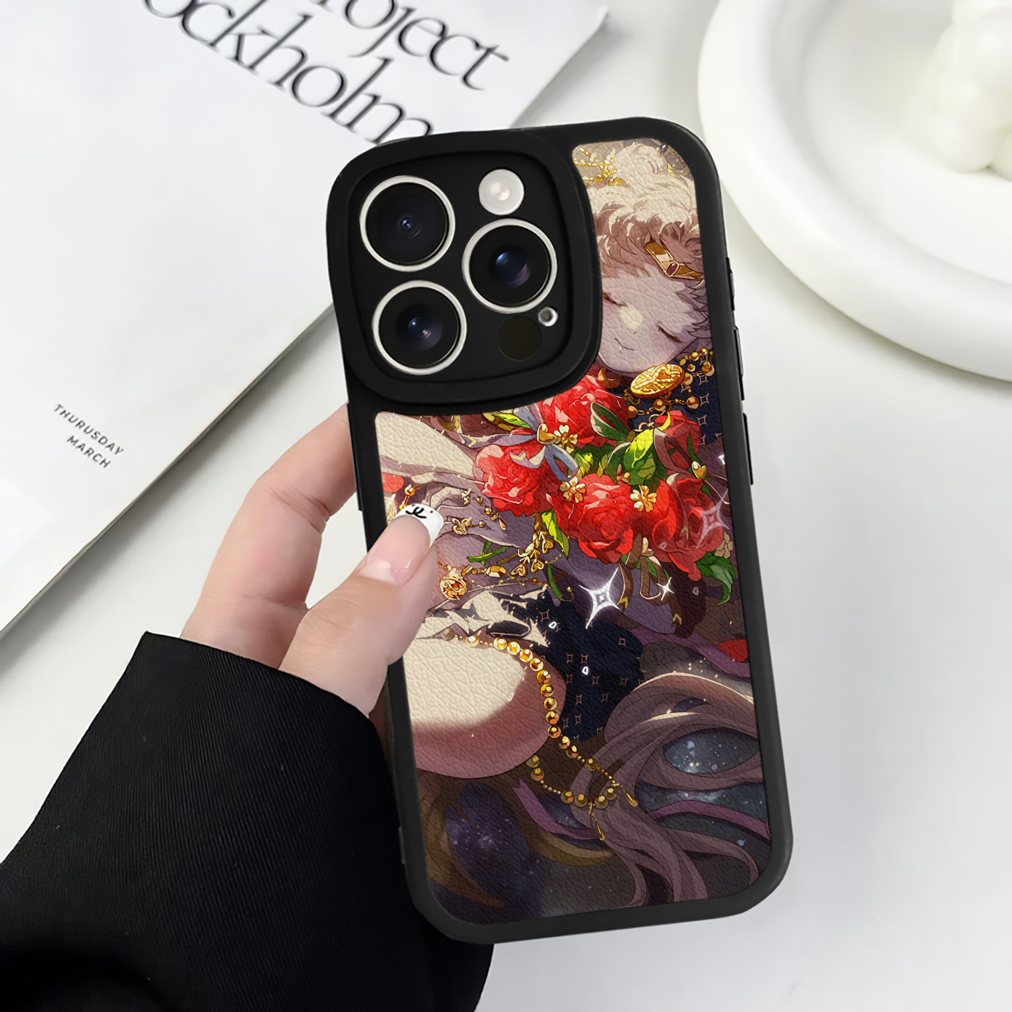 （画像用） 美少女戦士セーラームーン Sailor Moon 【iPhone 16シリーズ対応】シリコンスマホケース（レザー調） 材質：シリコン